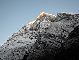 01 First Rays Of Sunrise On Tsaurabong Peak Just After Leaving Italy Base Camp Towards Darbang Around Dhaulagiri 
